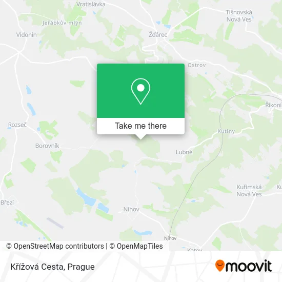 Křížová Cesta map
