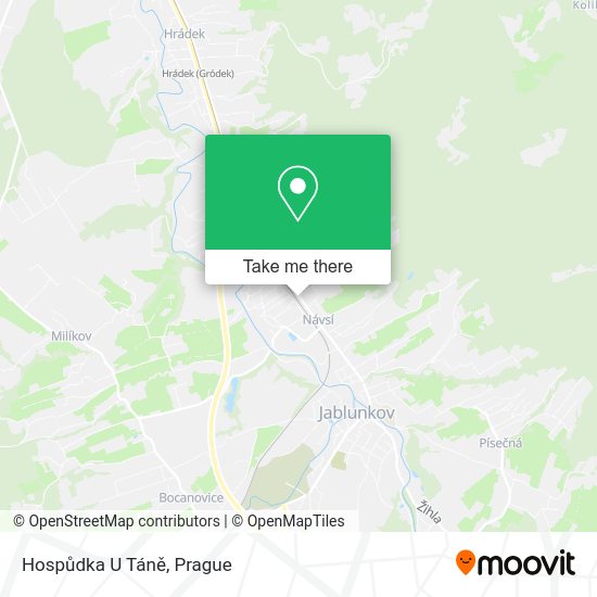 Hospůdka U Táně map