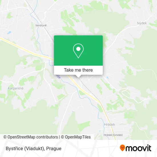 Карта Bystřice (Viadukt)