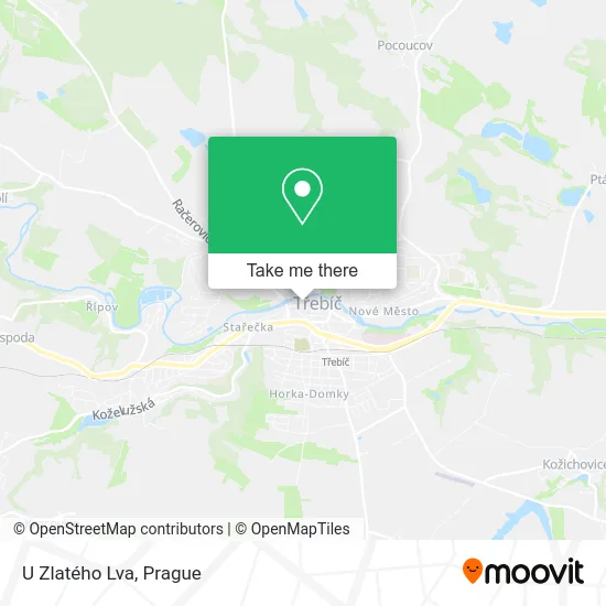 Карта U Zlatého Lva