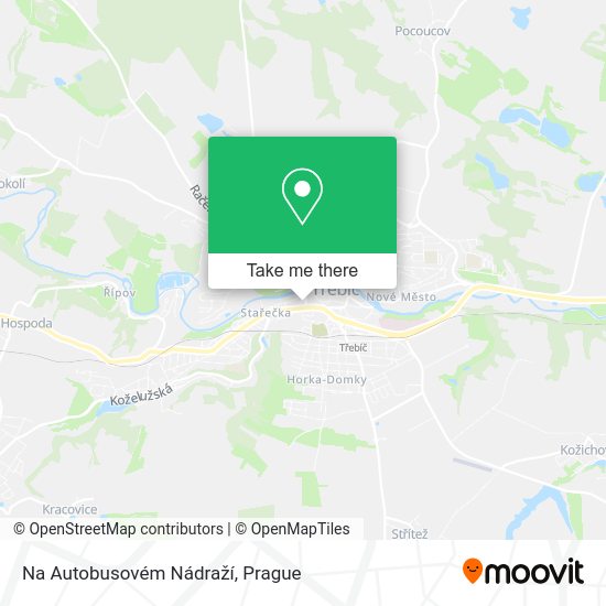 Na Autobusovém Nádraží map