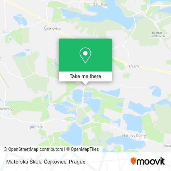 Mateřská Škola Čejkovice map