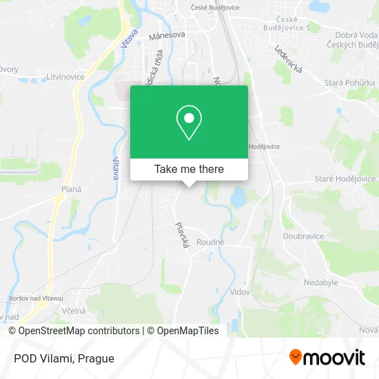 Карта POD Vilami