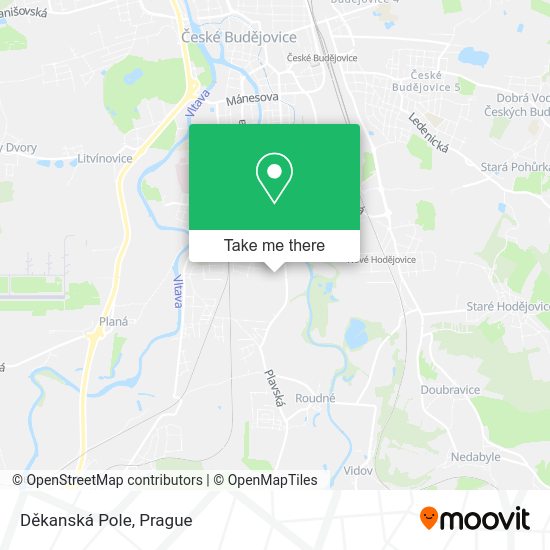 Děkanská Pole map