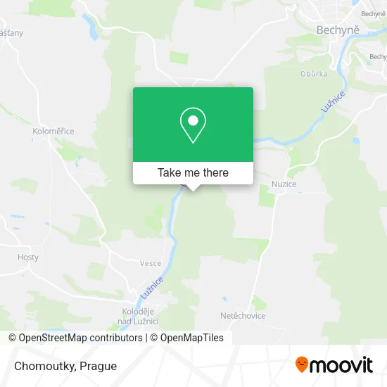 Карта Chomoutky