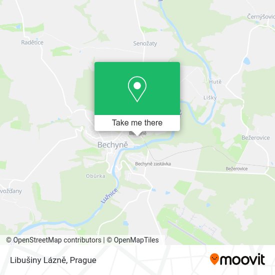 Libušiny Lázně map