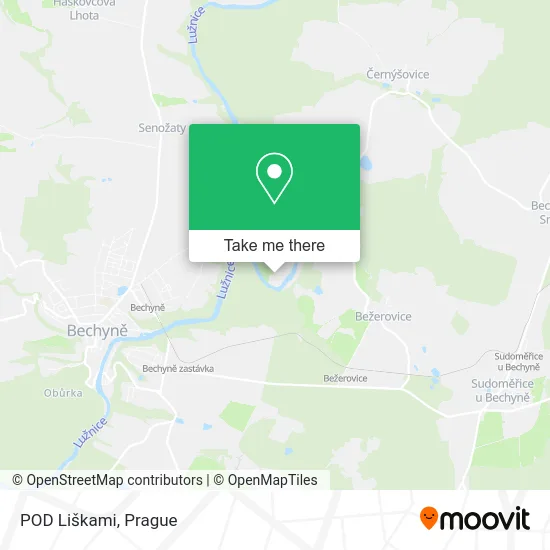 Карта POD Liškami