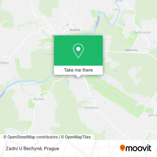 Карта Zadní U Bechyně