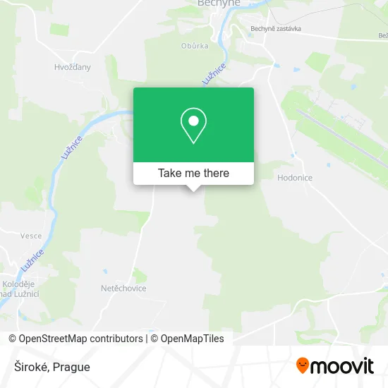 Карта Široké