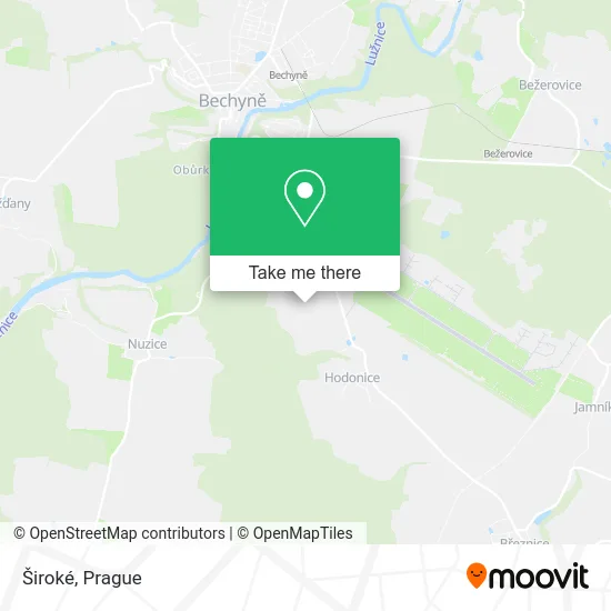 Карта Široké