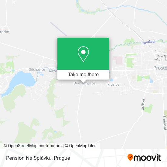 Pension Na Splávku map