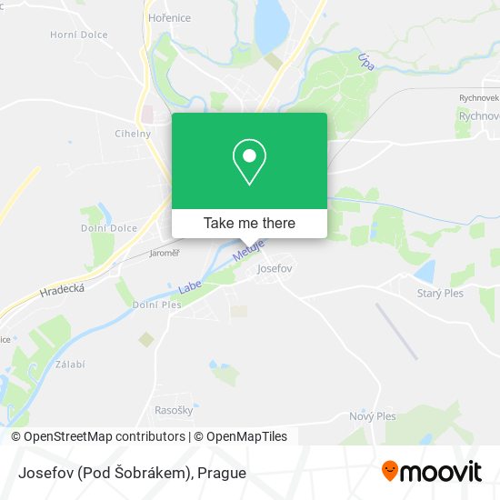 Карта Josefov (Pod Šobrákem)