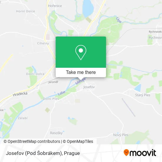 Карта Josefov (Pod Šobrákem)