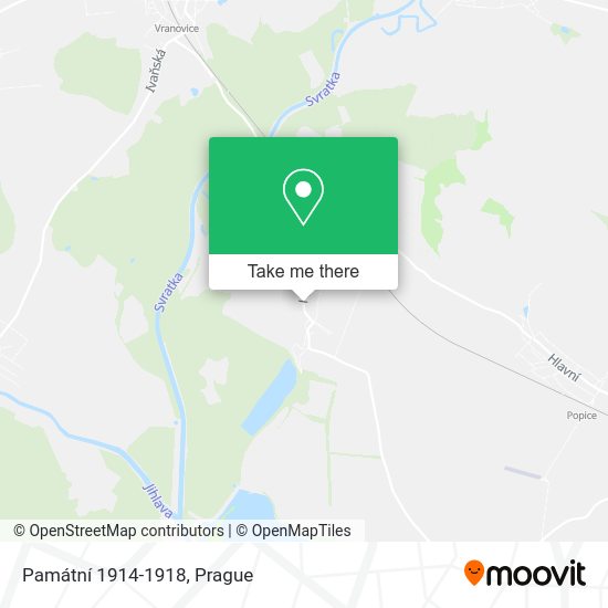 Památní 1914-1918 map
