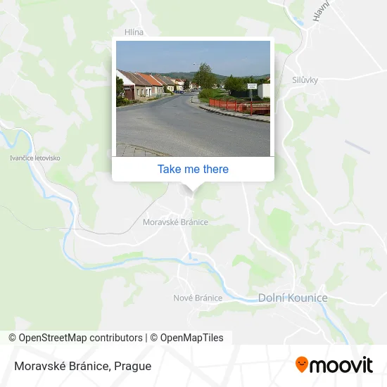 Карта Moravské Bránice