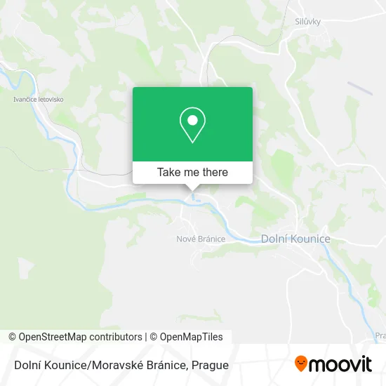 Карта Dolní Kounice/Moravské Bránice