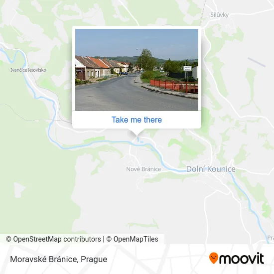 Карта Moravské Bránice