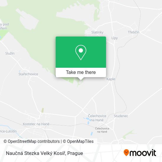 Naučná Stezka Velký Kosíř map