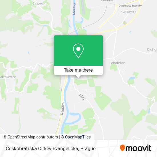 Карта Českobratrská Církev Evangelická