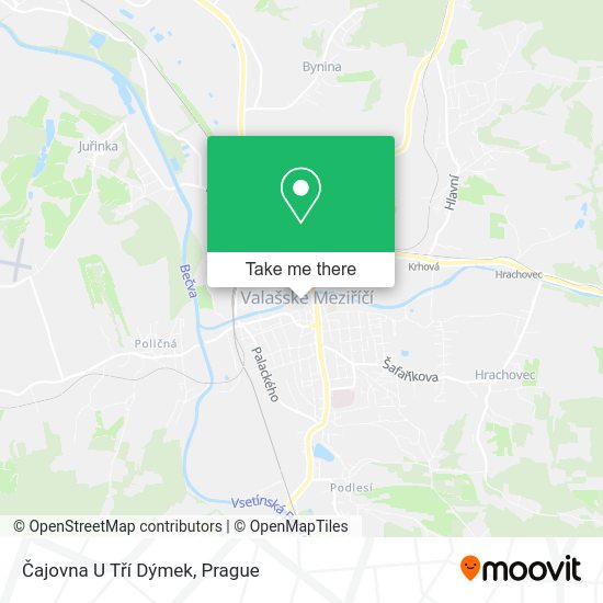 Čajovna U Tří Dýmek map
