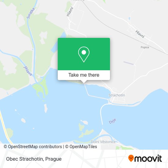 Карта Obec Strachotín