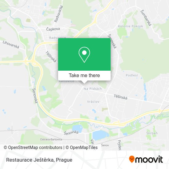Restaurace Ještěrka map