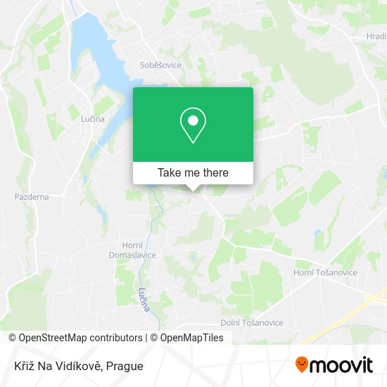 Křiž Na Vidíkově map