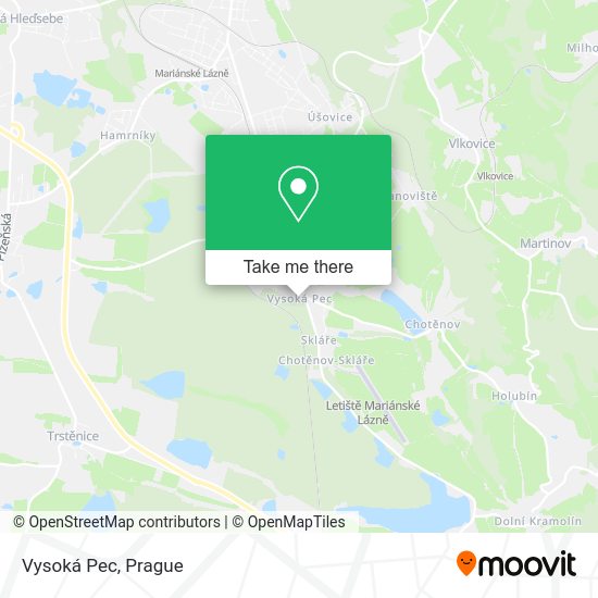 Карта Vysoká Pec
