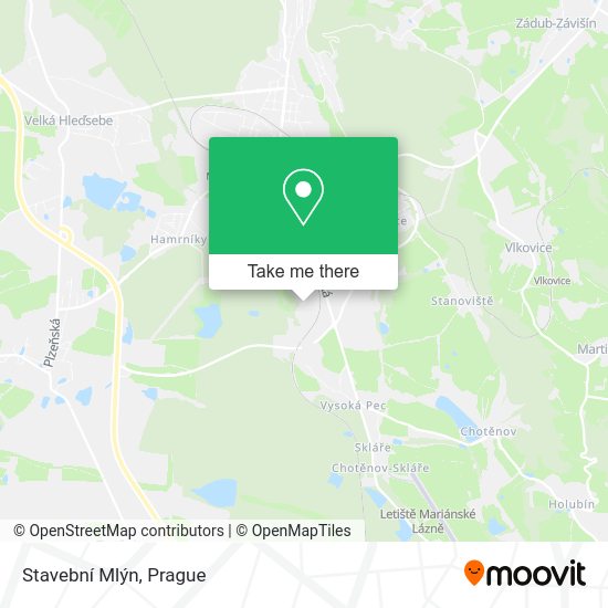 Stavební Mlýn map