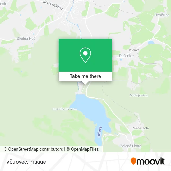 Карта Větrovec