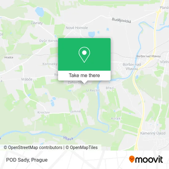 Карта POD Sady