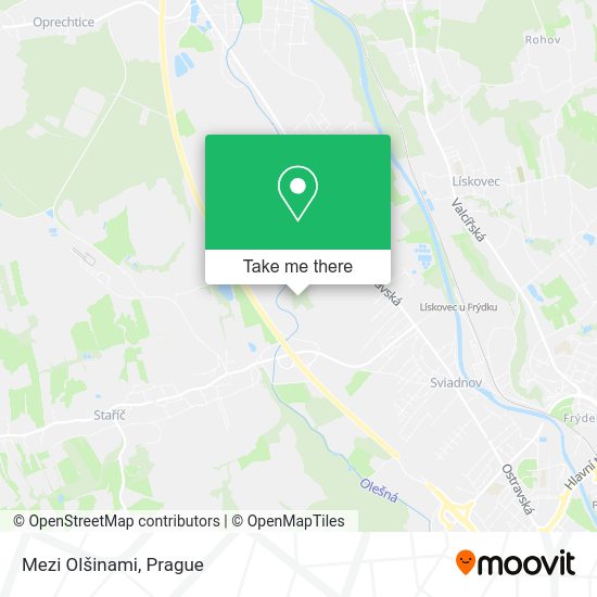 Mezi Olšinami map