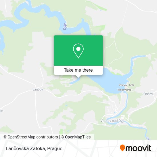 Lančovská Zátoka map
