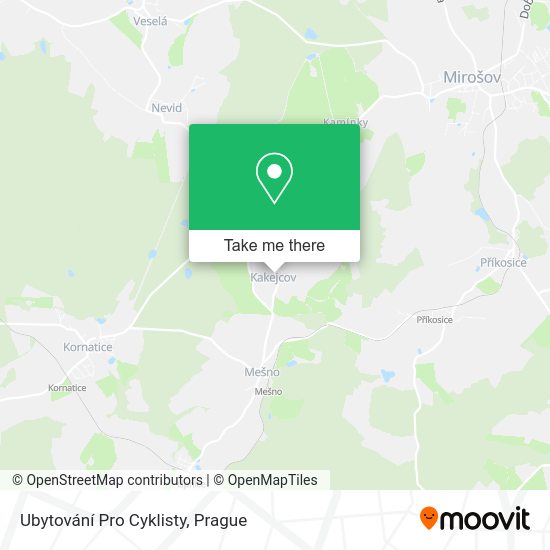 Ubytování Pro Cyklisty map