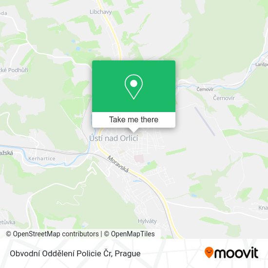 Obvodní Oddělení Policie Čr map