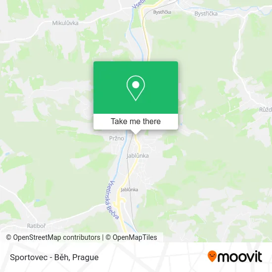 Карта Sportovec - Běh