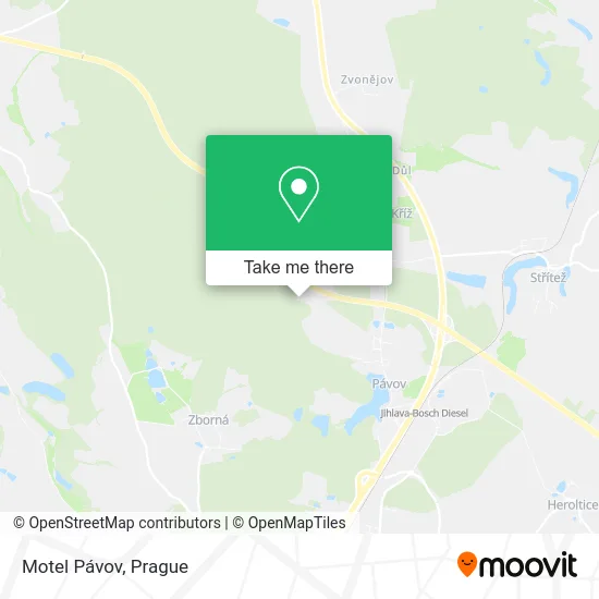 Карта Motel Pávov