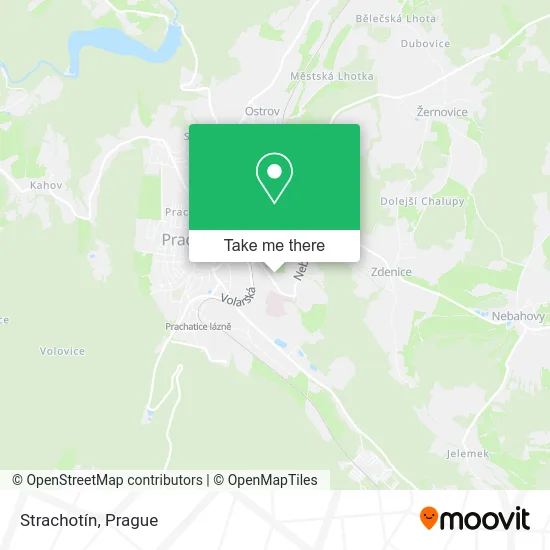 Карта Strachotín
