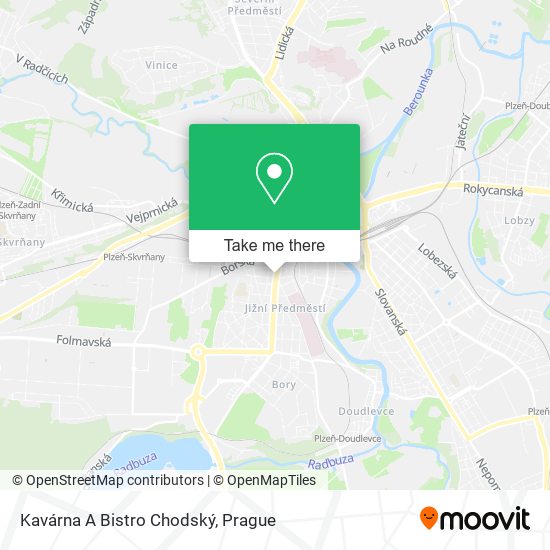 Kavárna A Bistro Chodský map