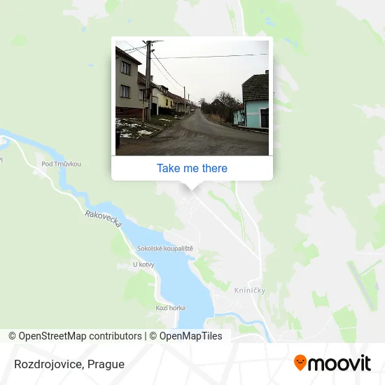 Карта Rozdrojovice