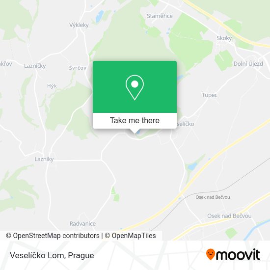 Veselíčko Lom map
