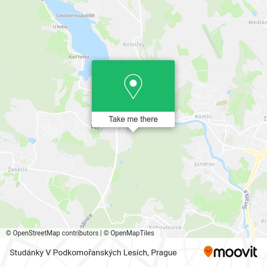 Studánky V Podkomořanských Lesích map