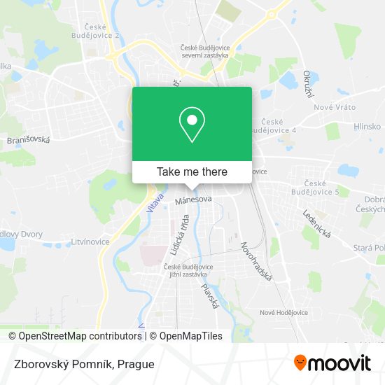 Zborovský Pomník map