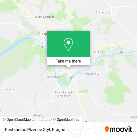 Карта Restaurace Pizzerie Styl