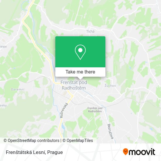 Frenštátská Lesní map