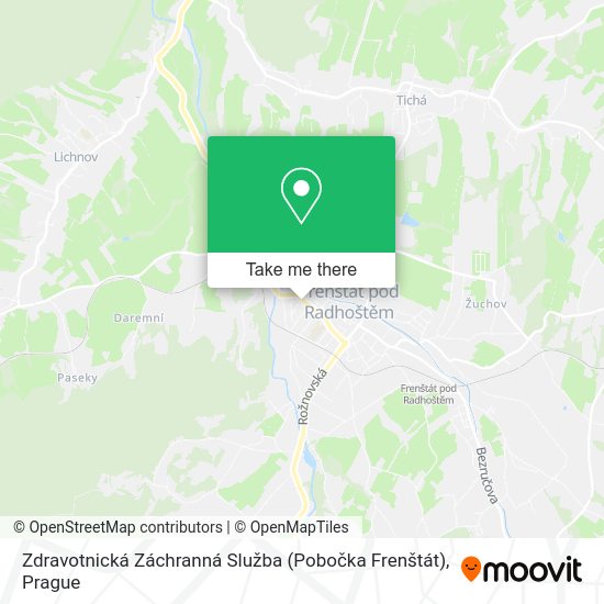 Zdravotnická Záchranná Služba (Pobočka Frenštát) map