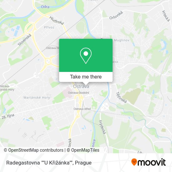 Radegastovna ""U Křižánka"" map