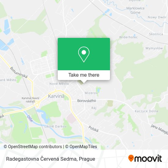 Radegastovna Červená Sedma map