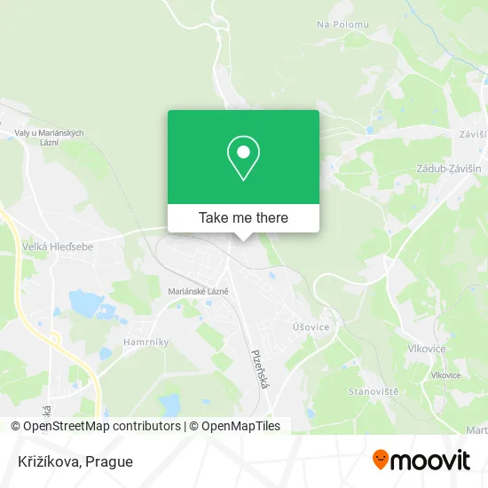 Křižíkova map