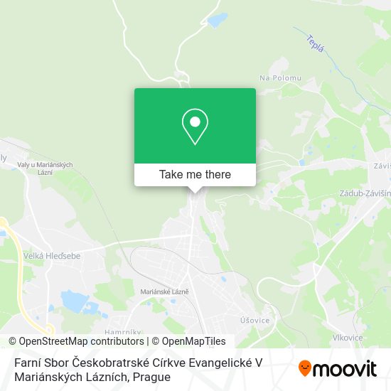 Farní Sbor Českobratrské Církve Evangelické V Mariánských Lázních map